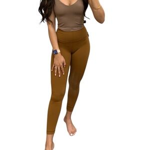 lululemon brown align high rise